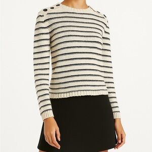 Maison Scotch Button Shoulder Sweater